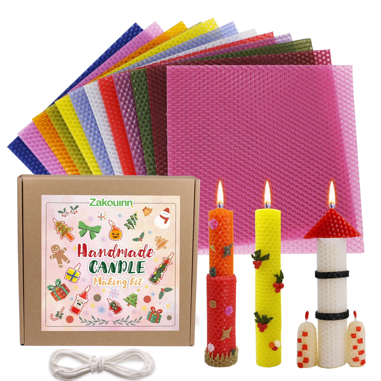 ZAKOUINN Beeswax Candle Making Kit